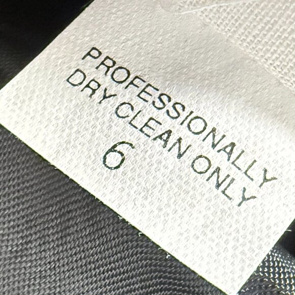 Bowdon Wool Double Breasted Blazer Women's Black Size 6 Brass Colored Buttons - Picture 2 of 10